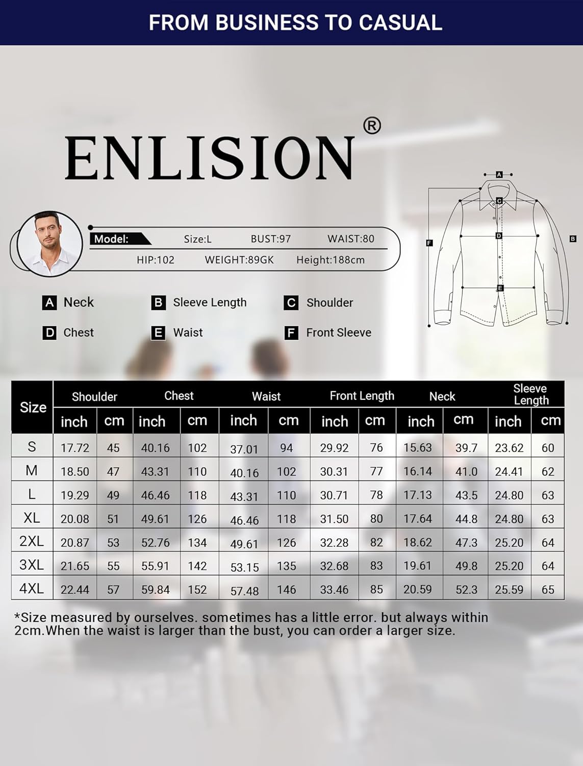 Chemise Confort Élégante Extensible Sans Plis