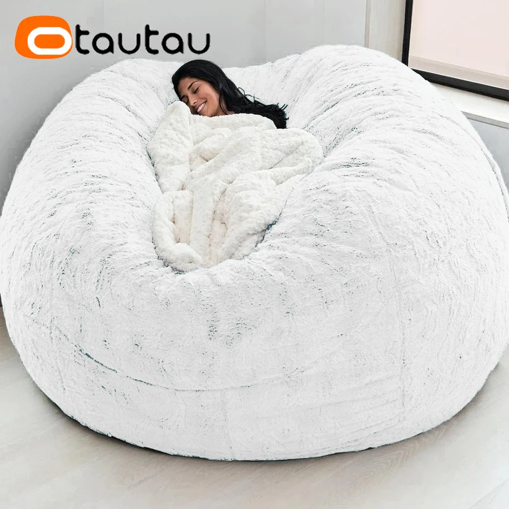 Pouf Géant Fourrure Doux