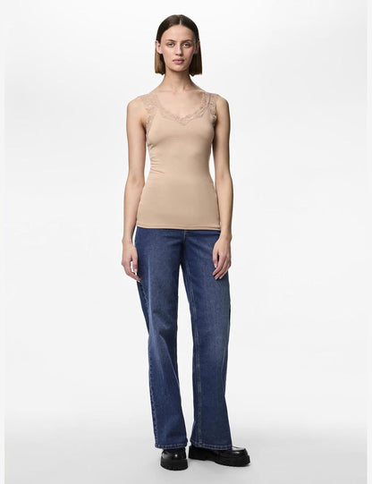 Top Dentelle PCBARBERA Chic Décontracté