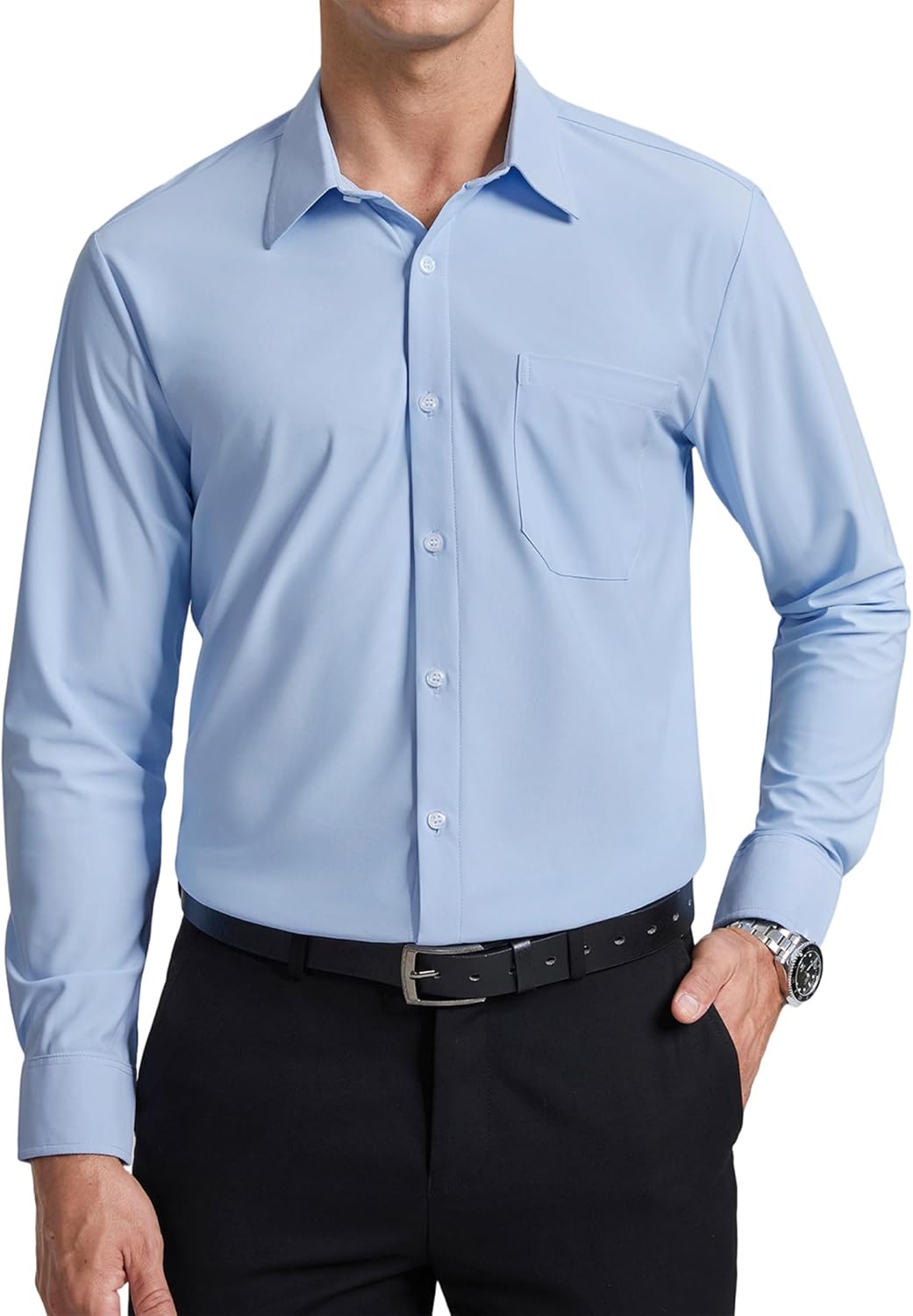 Chemise Confort Élégante Extensible Sans Plis