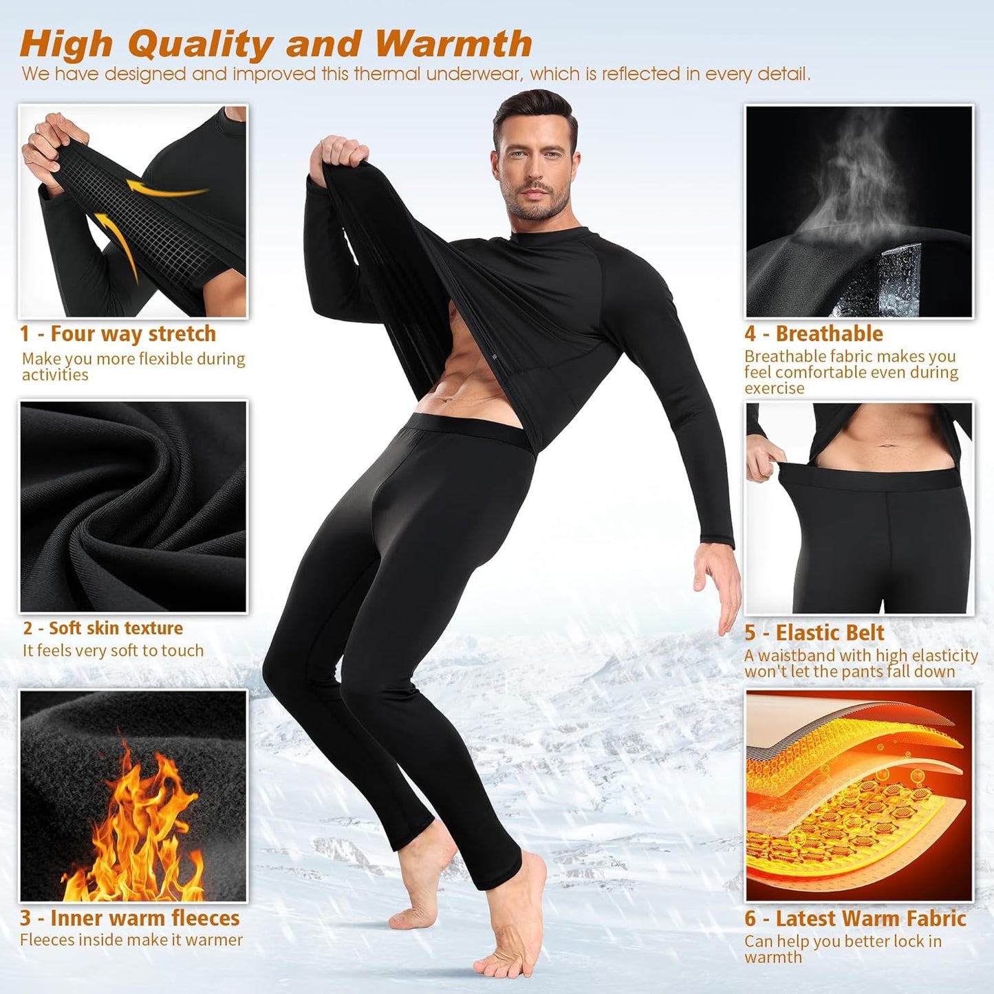 Confort Thermique Homme Ski Base