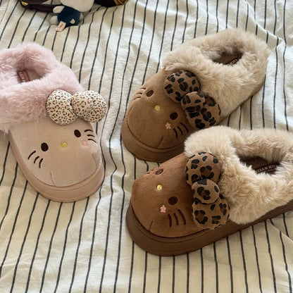 Chaussons Peluche Hello Kitty Intérieurs Douillets
