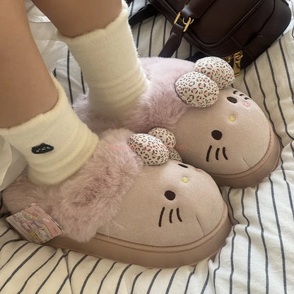 Chaussons Peluche Hello Kitty Intérieurs Douillets