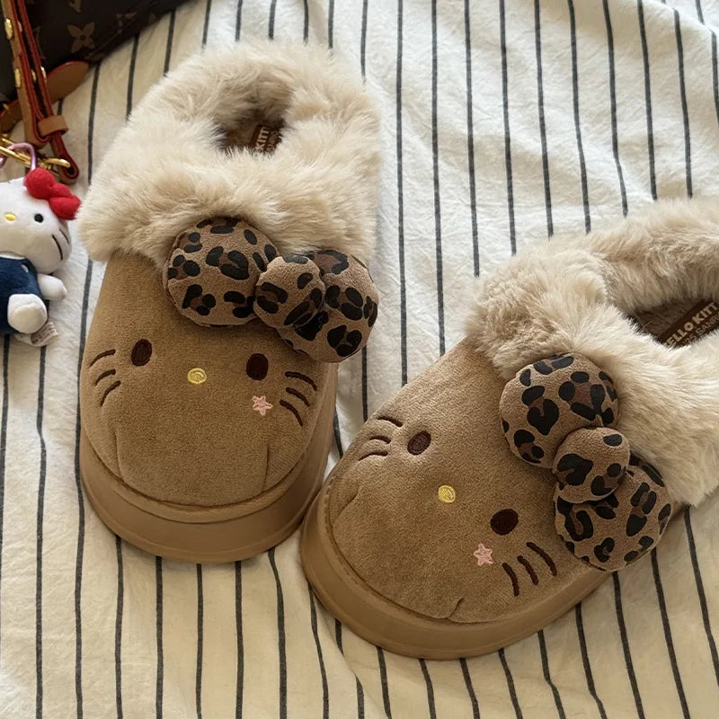 Chaussons Peluche Hello Kitty Intérieurs Douillets