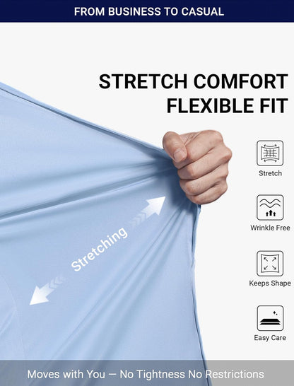 Chemise Confort Élégante Extensible Sans Plis