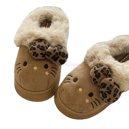 Chaussons Peluche Hello Kitty Intérieurs Douillets
