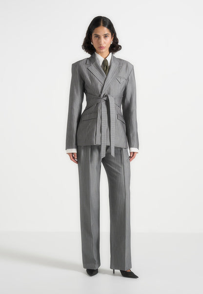 Nœud Cravate Cuir Élégance Sage